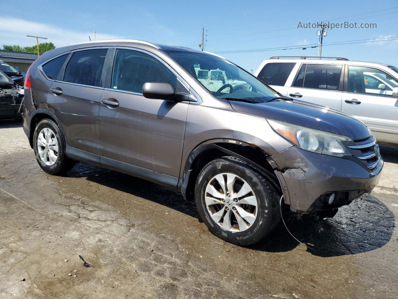 2013 Honda Cr-v Exl Charcoal vin: 5J6RM4H74DL014163