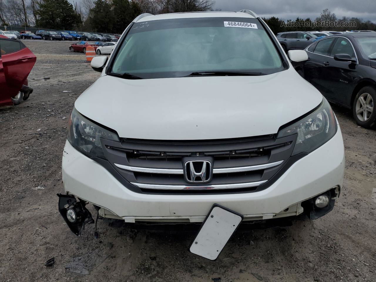 2013 Honda Cr-v Exl Белый vin: 5J6RM4H74DL019167