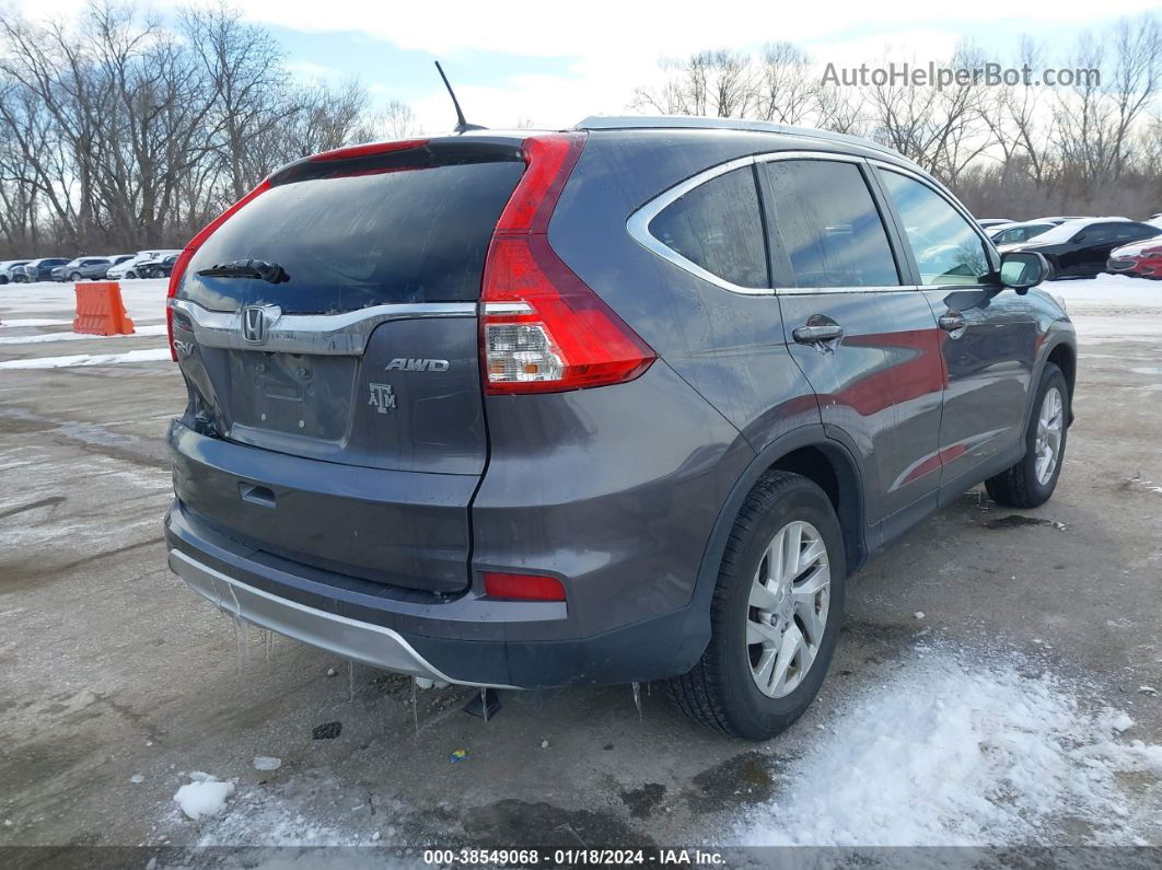 2015 Honda Cr-v Ex-l Серый vin: 5J6RM4H74FL070316