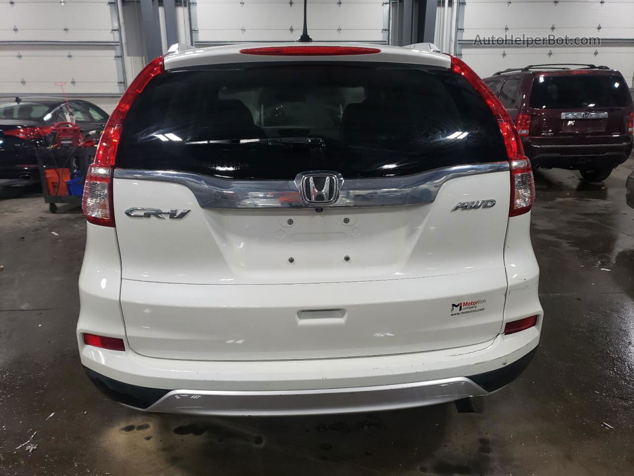 2015 Honda Cr-v Exl White vin: 5J6RM4H74FL117425