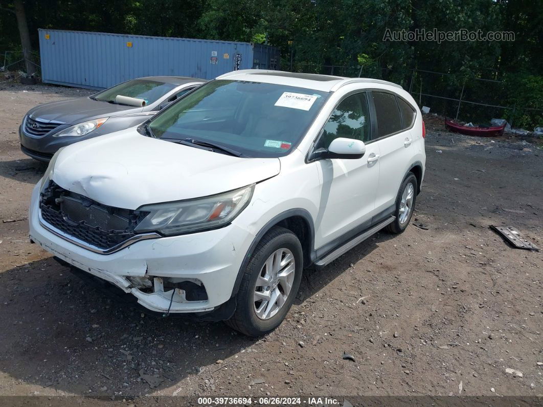 2016 Honda Cr-v Ex-l White vin: 5J6RM4H74GL038984