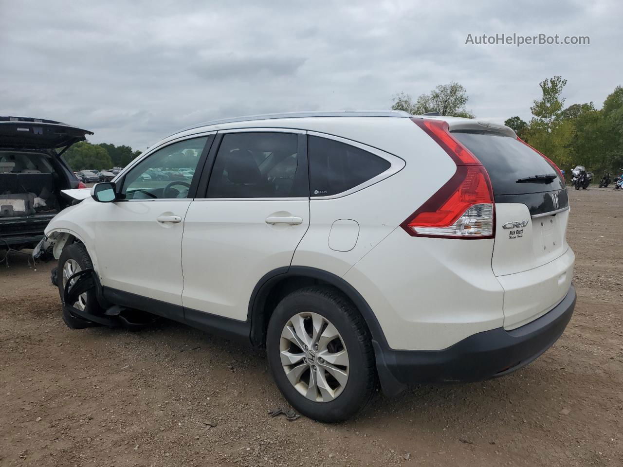 2012 Honda Cr-v Exl White vin: 5J6RM4H75CL013781