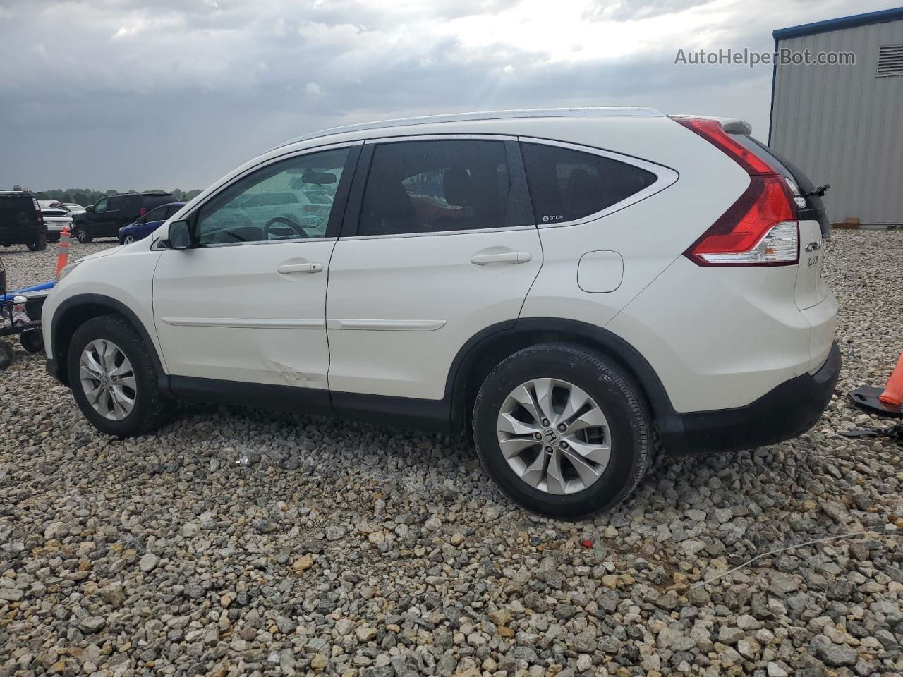 2012 Honda Cr-v Exl White vin: 5J6RM4H75CL023016