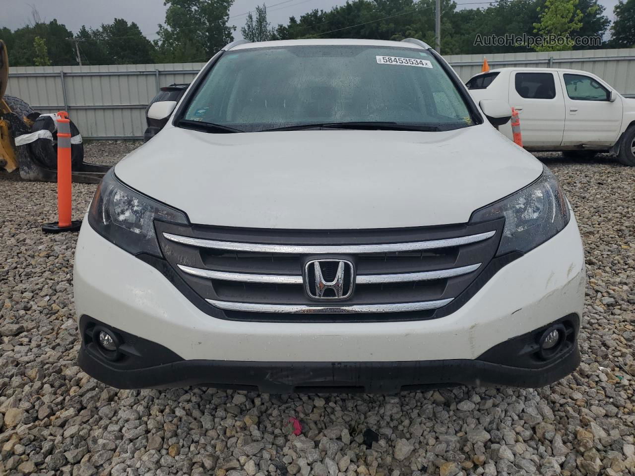 2012 Honda Cr-v Exl White vin: 5J6RM4H75CL023016