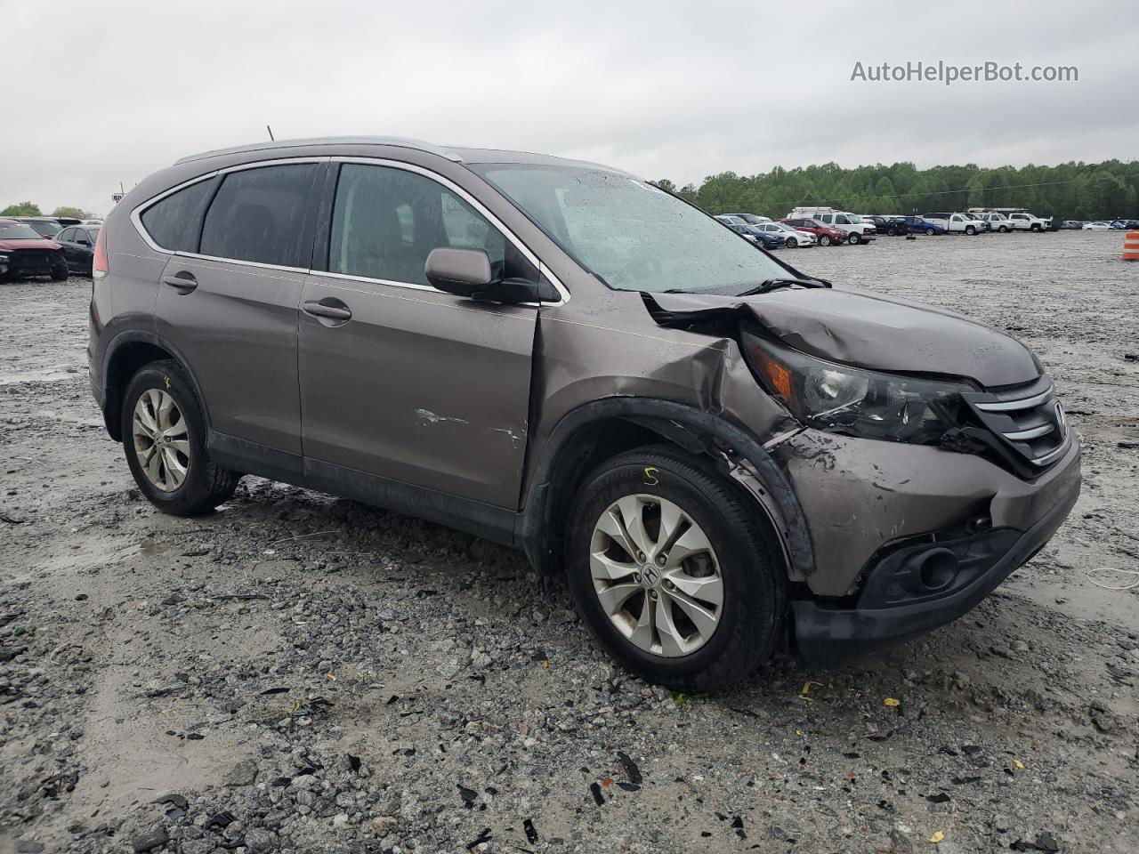 2012 Honda Cr-v Exl Brown vin: 5J6RM4H75CL030533