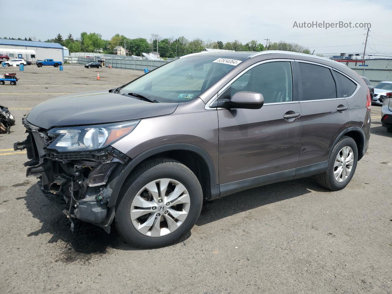 2012 Honda Cr-v Exl Желто-коричневый vin: 5J6RM4H75CL036588