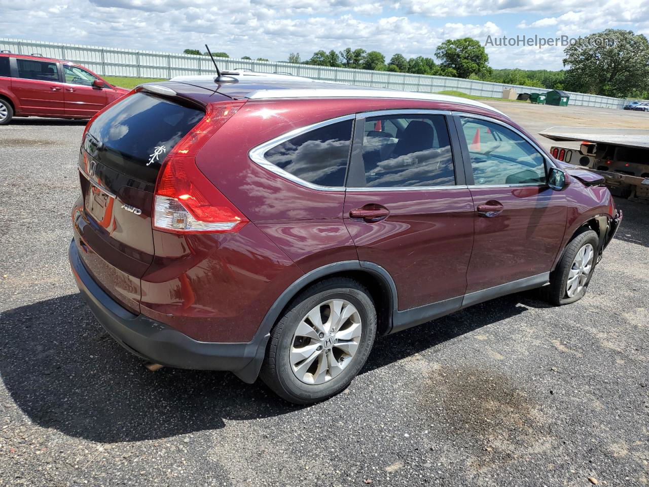 2012 Honda Cr-v Exl Maroon vin: 5J6RM4H75CL038762