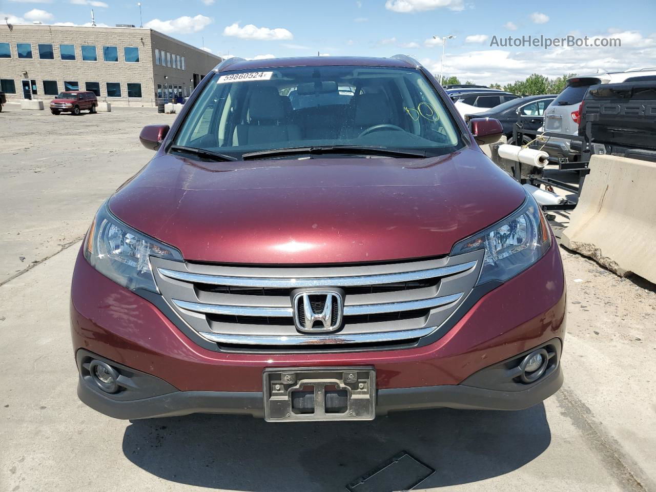 2012 Honda Cr-v Exl Бордовый vin: 5J6RM4H75CL048675