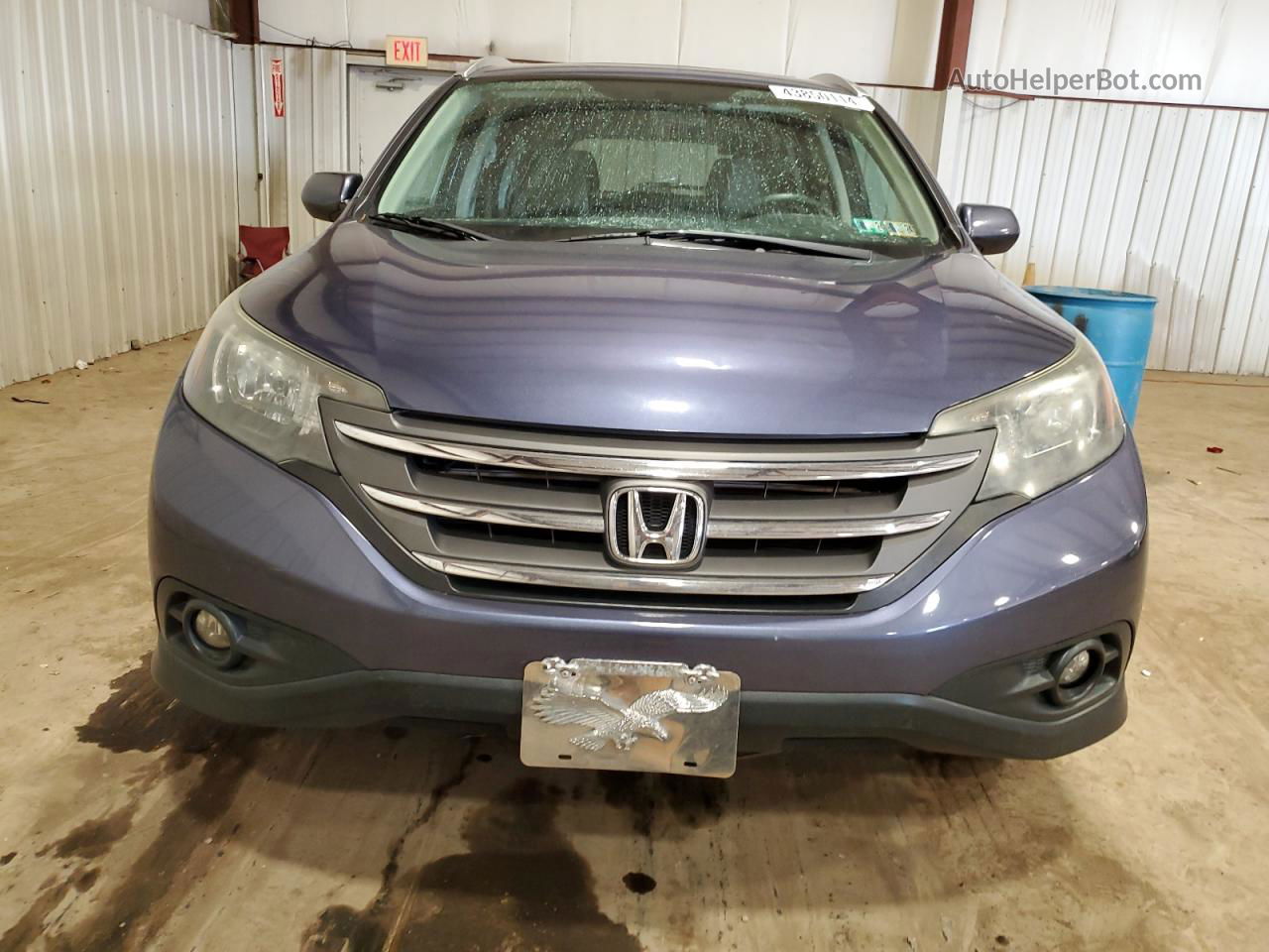 2012 Honda Cr-v Exl Blue vin: 5J6RM4H75CL079814