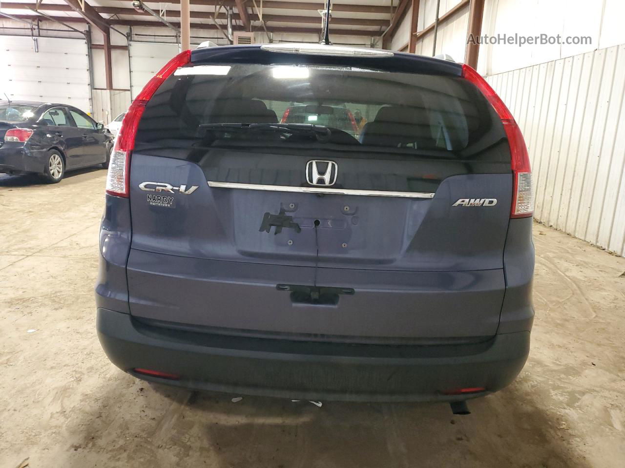 2012 Honda Cr-v Exl Blue vin: 5J6RM4H75CL079814