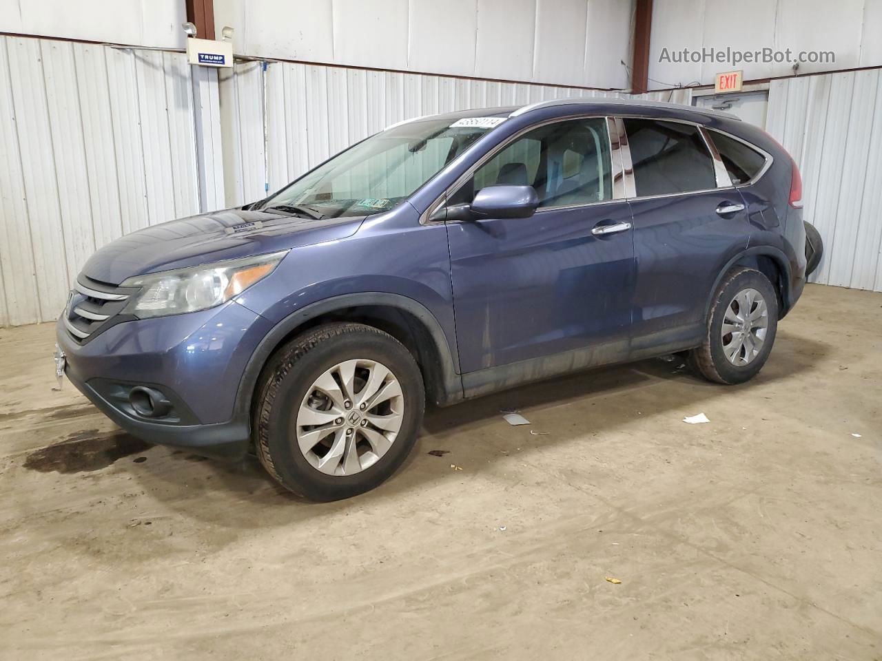 2012 Honda Cr-v Exl Blue vin: 5J6RM4H75CL079814