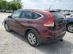 2013 Honda Cr-v Exl Burgundy vin: 5J6RM4H75DL070659