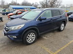 2015 Honda Cr-v Exl Blue vin: 5J6RM4H75FL056053