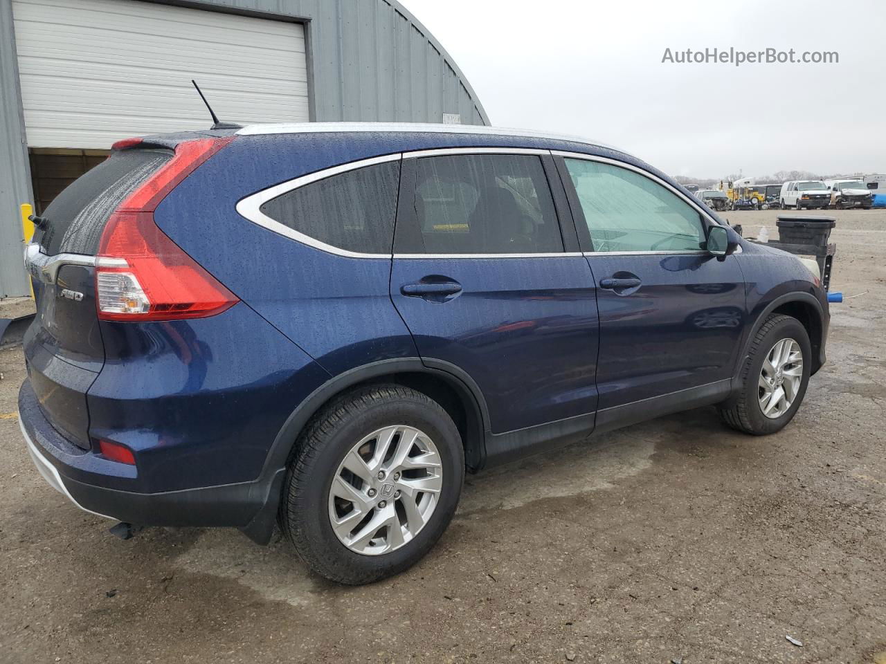 2015 Honda Cr-v Exl Blue vin: 5J6RM4H75FL056053