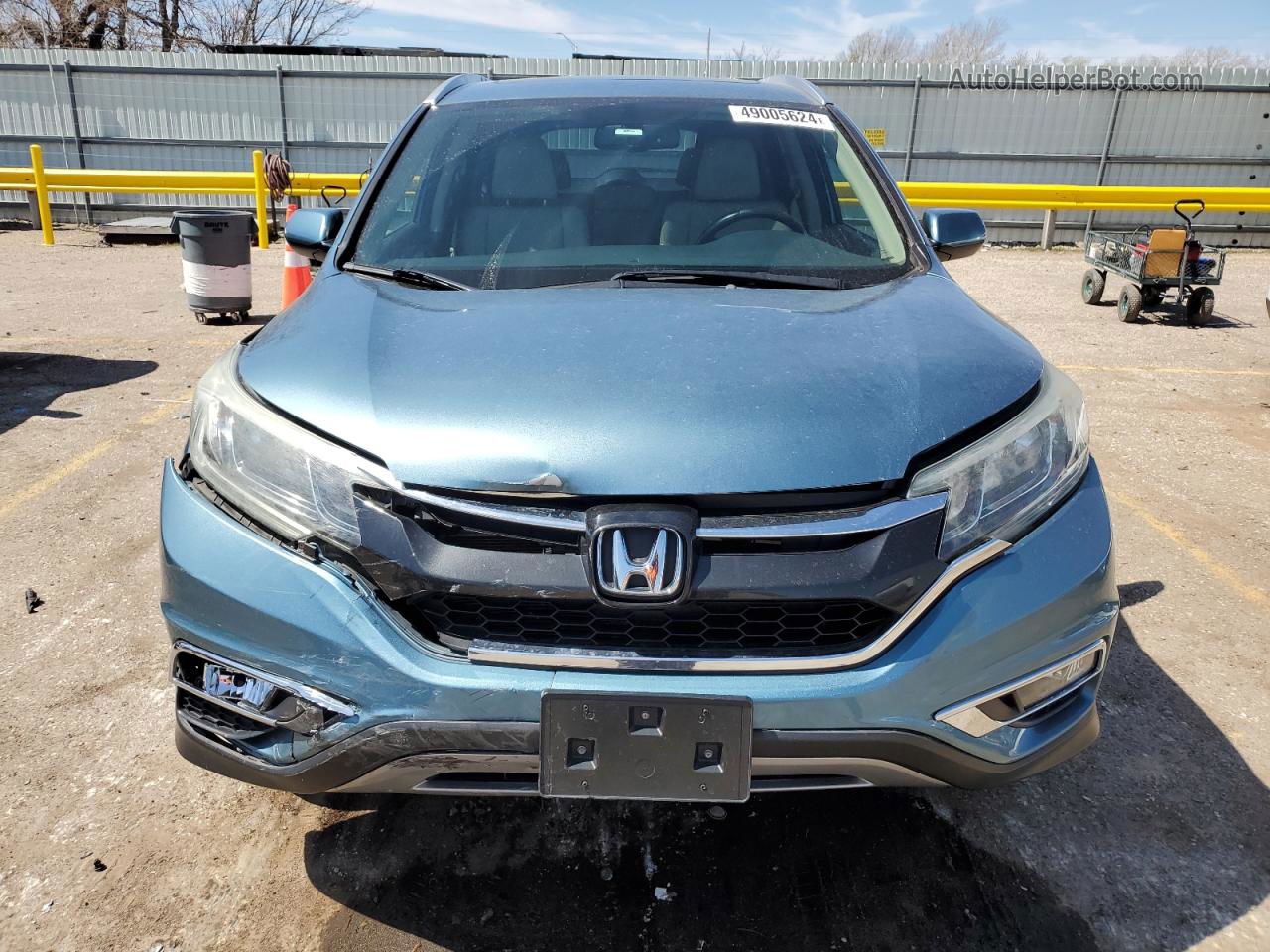 2015 Honda Cr-v Exl Blue vin: 5J6RM4H75FL133889