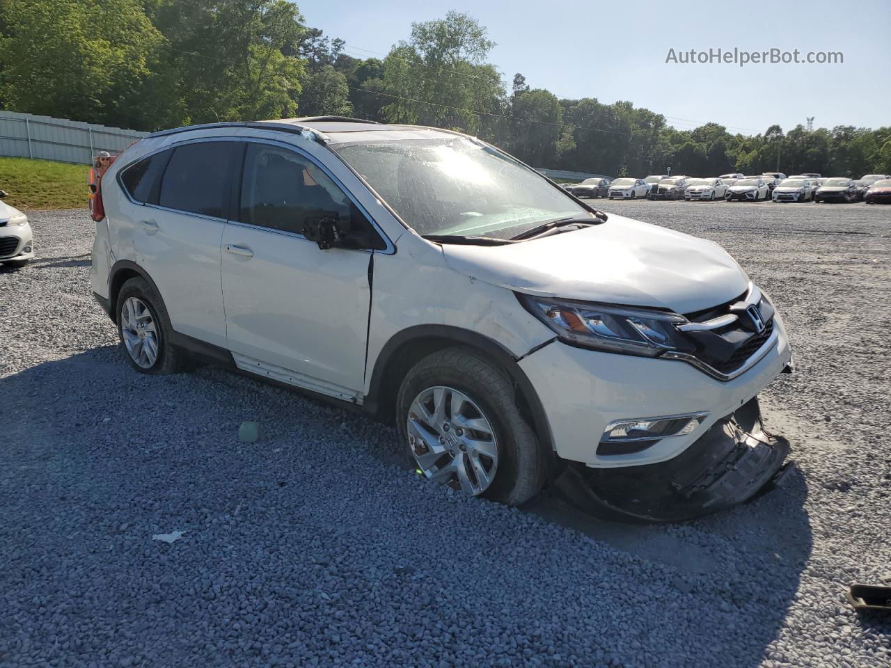 2016 Honda Cr-v Exl White vin: 5J6RM4H75GL114986