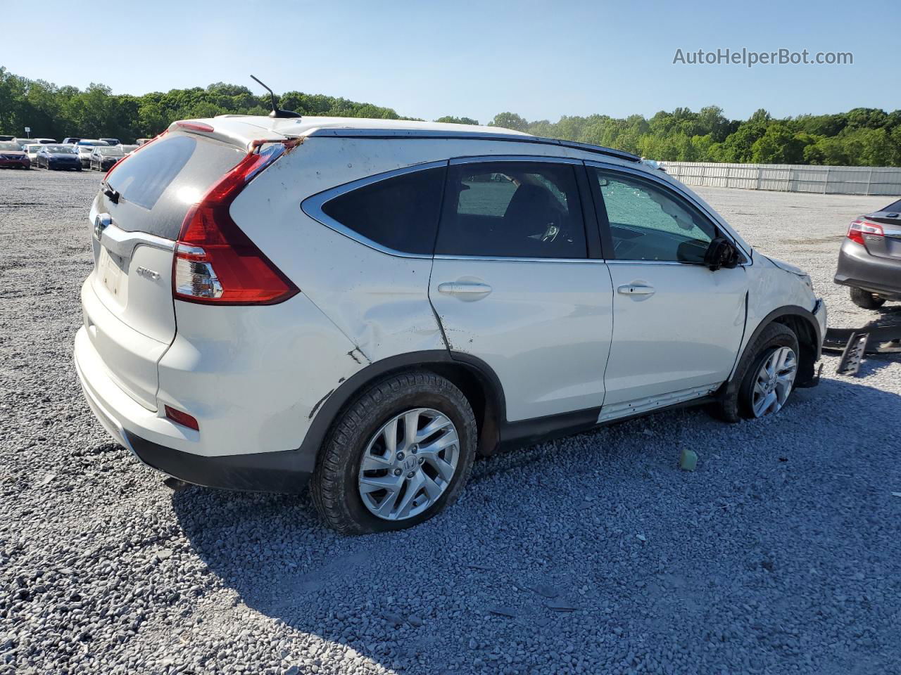 2016 Honda Cr-v Exl White vin: 5J6RM4H75GL114986