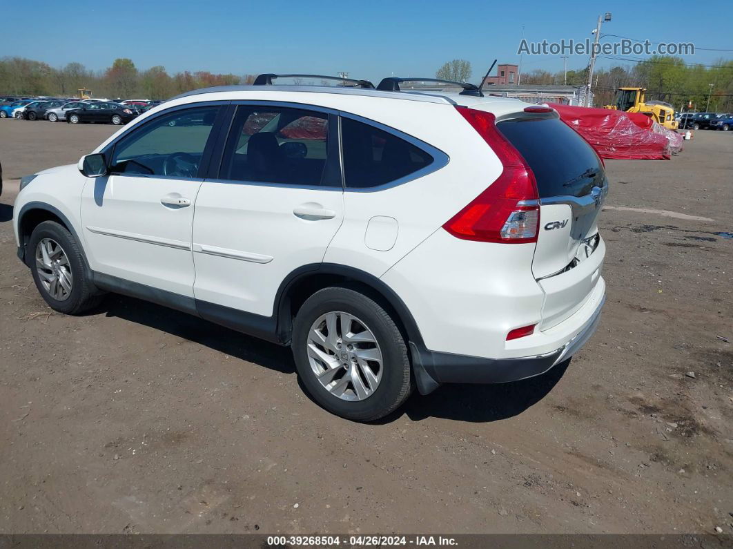 2016 Honda Cr-v Ex-l White vin: 5J6RM4H75GL138379