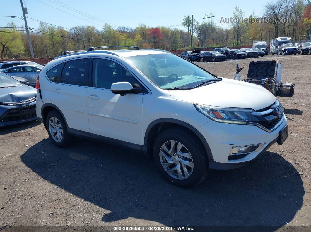 2016 Honda Cr-v Ex-l White vin: 5J6RM4H75GL138379