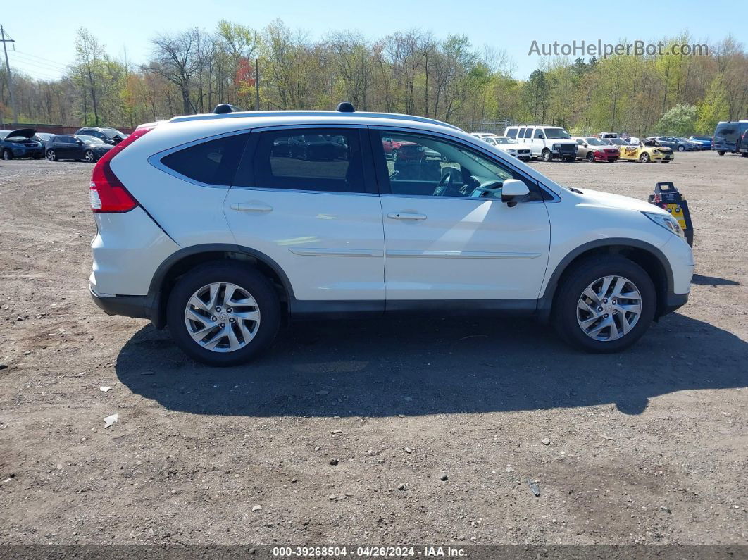 2016 Honda Cr-v Ex-l White vin: 5J6RM4H75GL138379