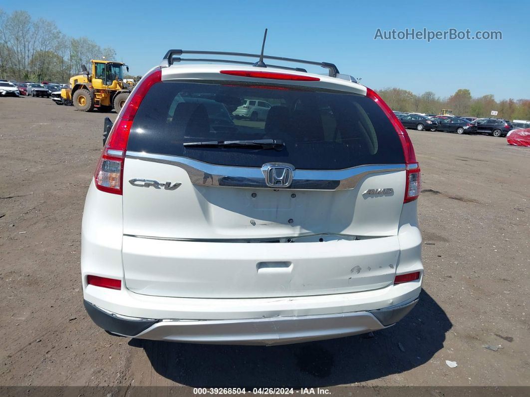 2016 Honda Cr-v Ex-l White vin: 5J6RM4H75GL138379