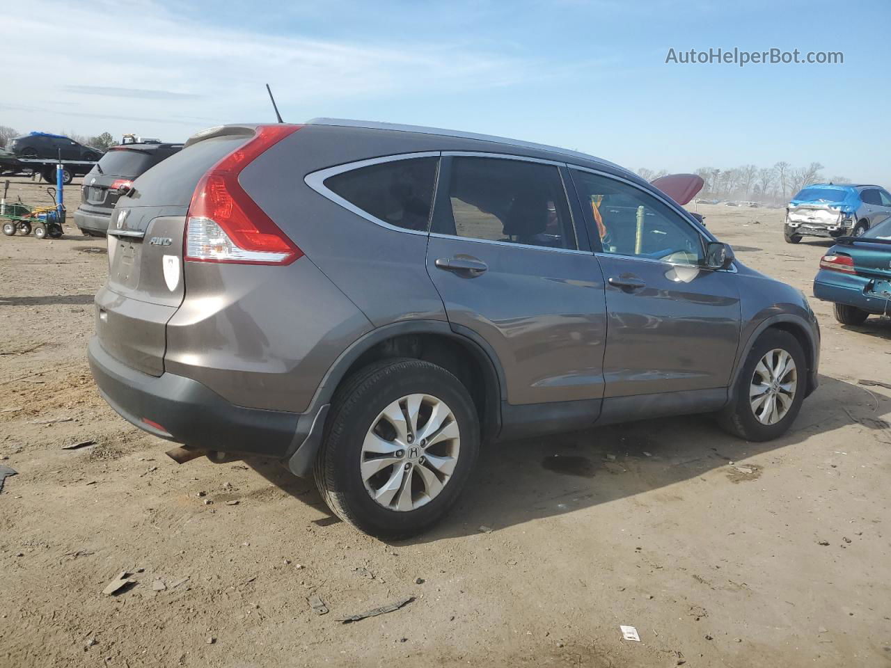 2012 Honda Cr-v Exl Желто-коричневый vin: 5J6RM4H76CL012106