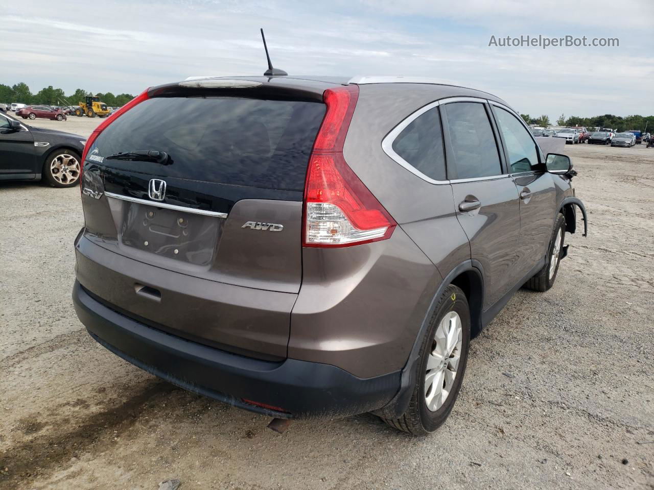 2012 Honda Cr-v Exl Brown vin: 5J6RM4H76CL044215