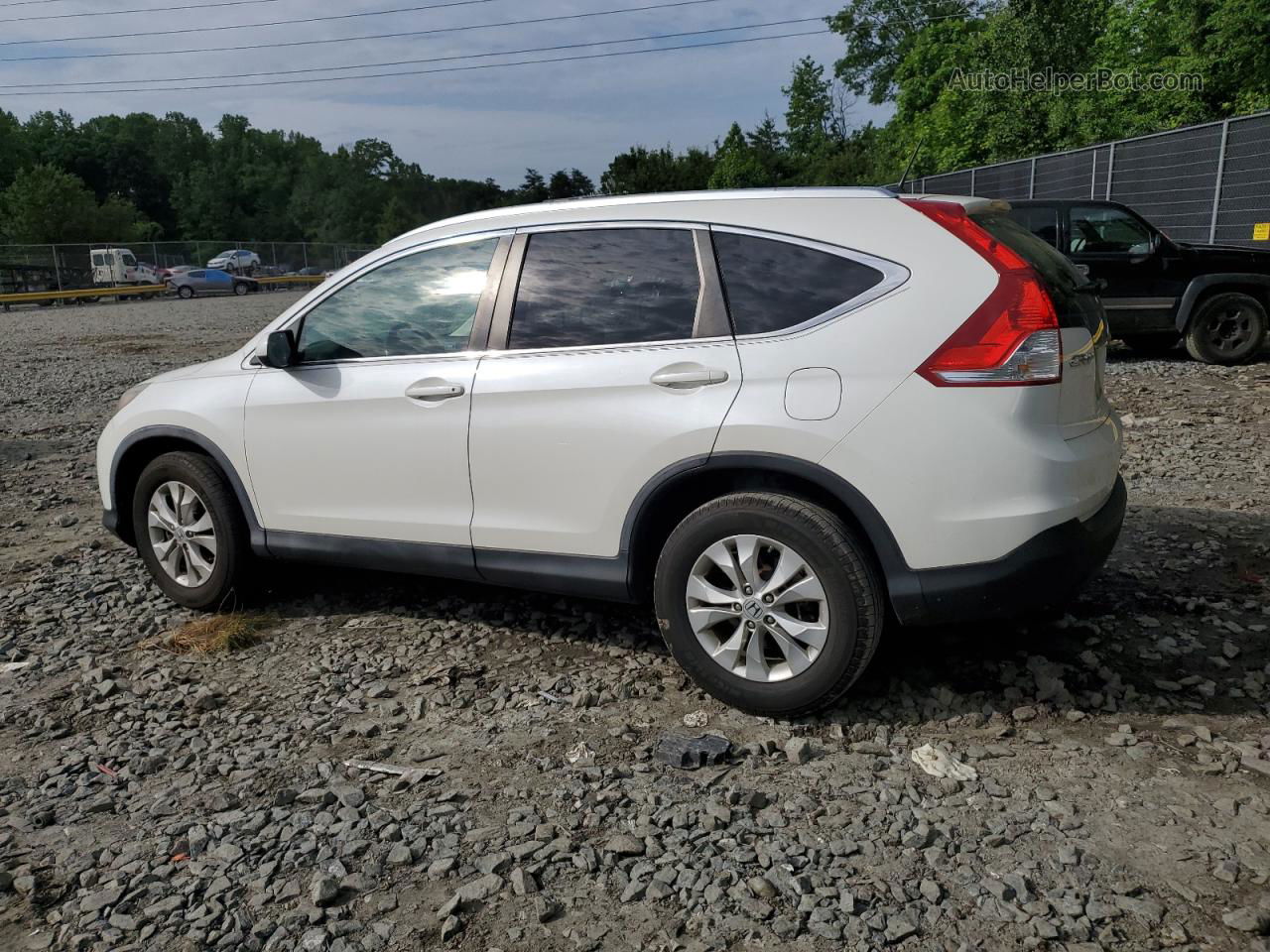 2012 Honda Cr-v Exl White vin: 5J6RM4H76CL076727