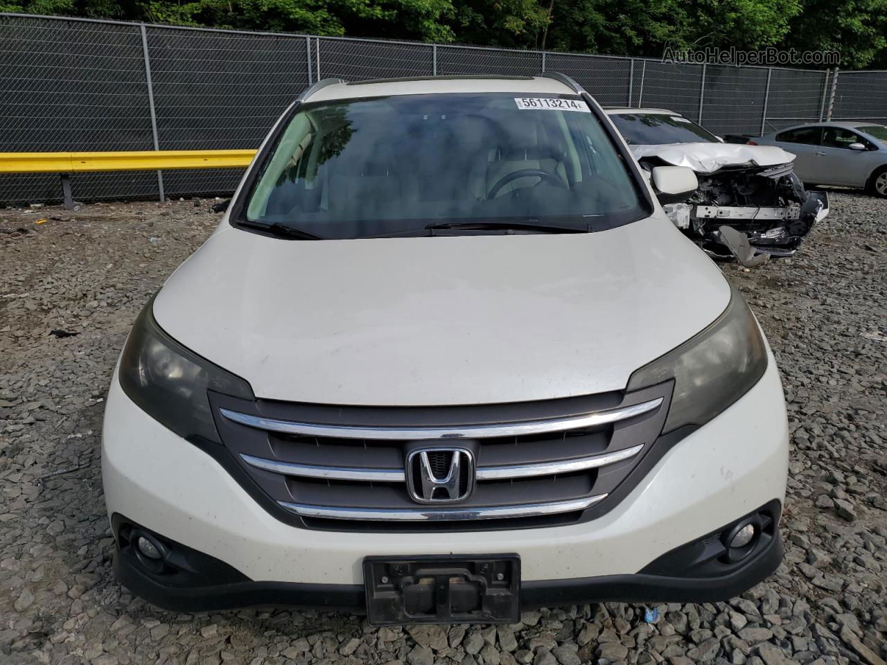 2012 Honda Cr-v Exl White vin: 5J6RM4H76CL076727