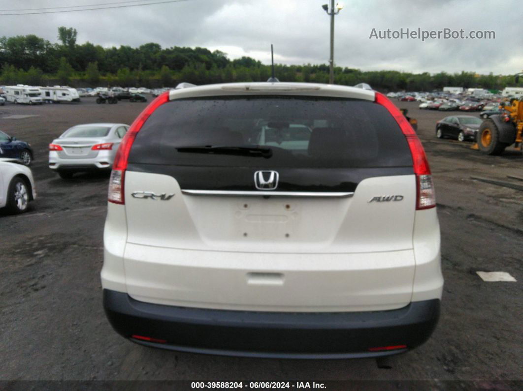 2013 Honda Cr-v Ex-l White vin: 5J6RM4H76DL035662