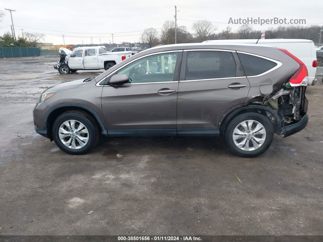 2013 Honda Cr-v Ex-l Brown vin: 5J6RM4H76DL041073