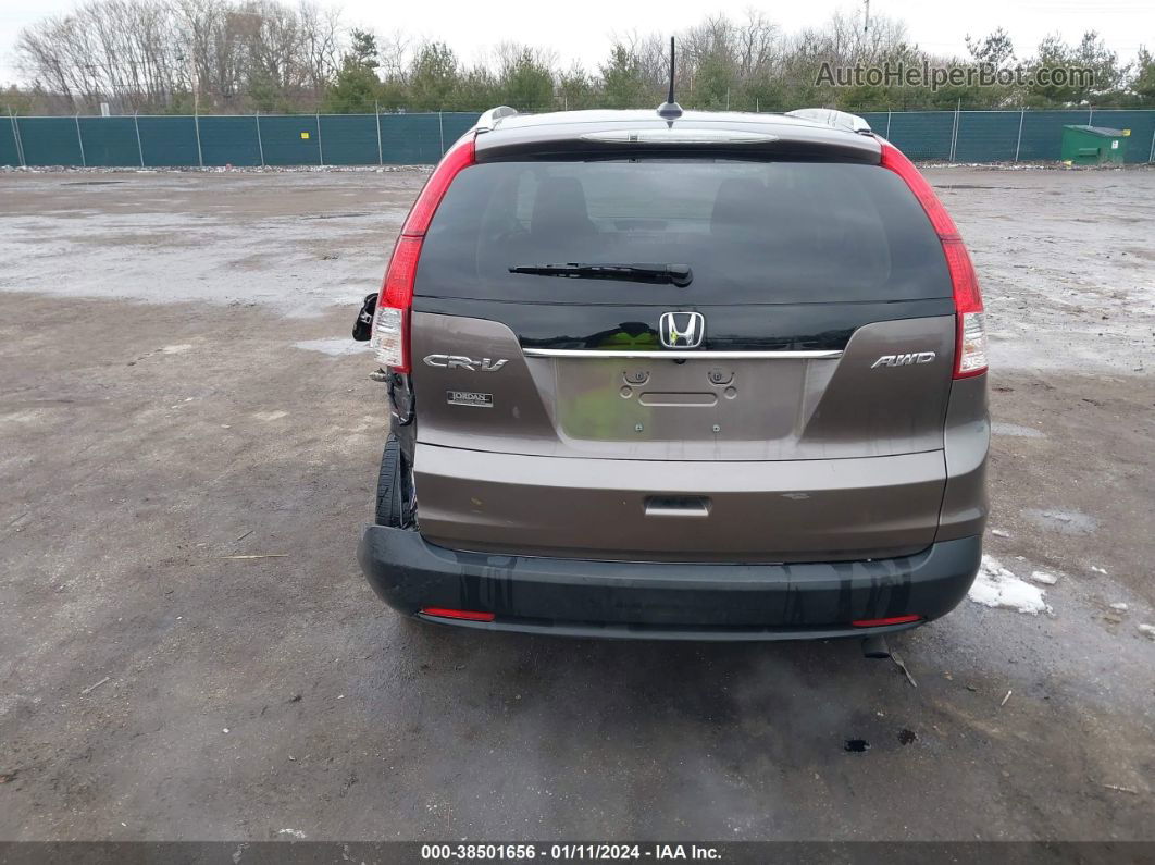 2013 Honda Cr-v Ex-l Brown vin: 5J6RM4H76DL041073