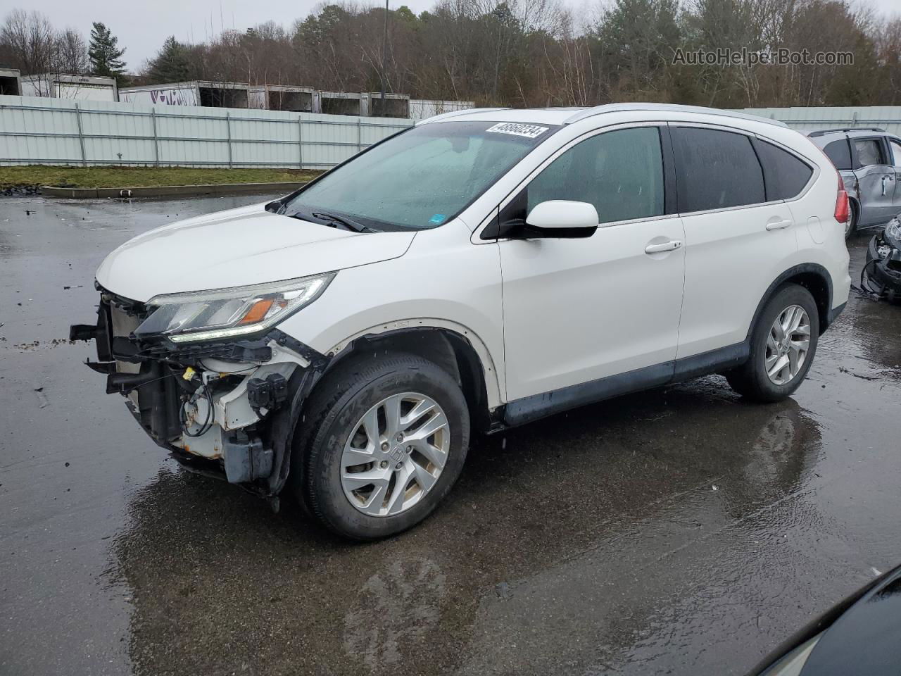 2015 Honda Cr-v Exl White vin: 5J6RM4H76FL017665