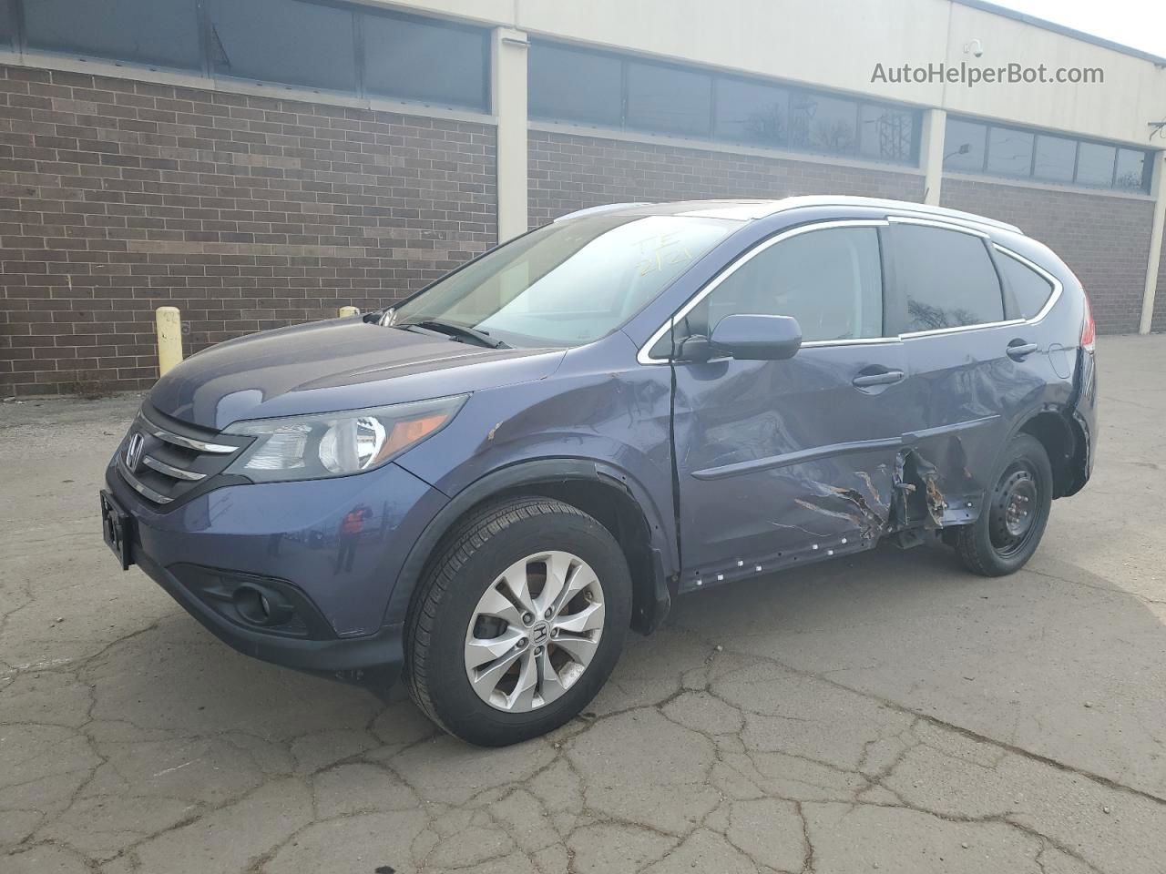 2012 Honda Cr-v Exl Blue vin: 5J6RM4H77CL007299