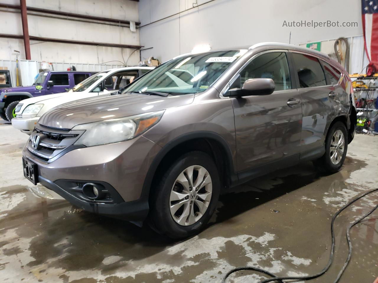 2012 Honda Cr-v Exl Brown vin: 5J6RM4H77CL012874