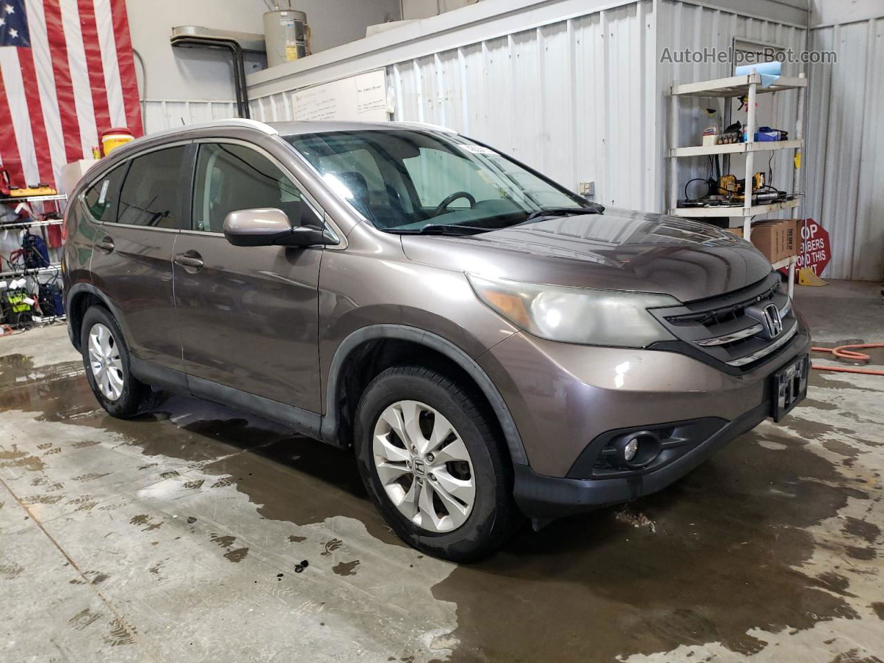 2012 Honda Cr-v Exl Коричневый vin: 5J6RM4H77CL012874