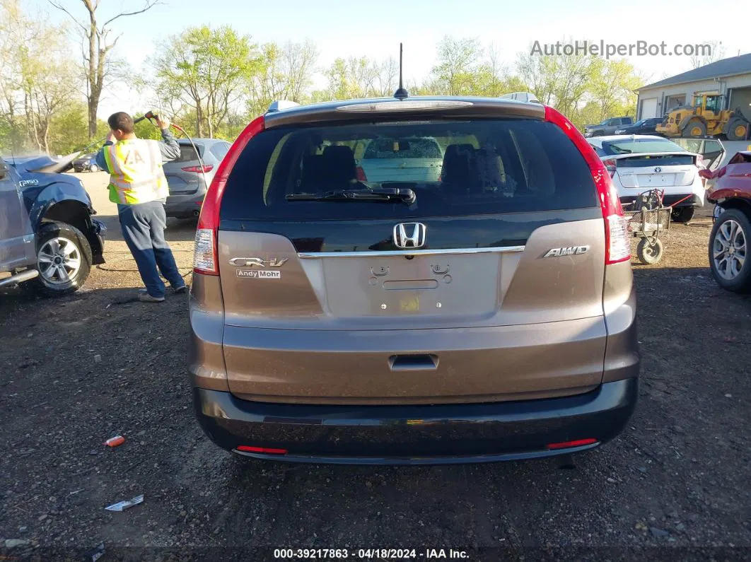 2012 Honda Cr-v Ex-l Brown vin: 5J6RM4H77CL019114