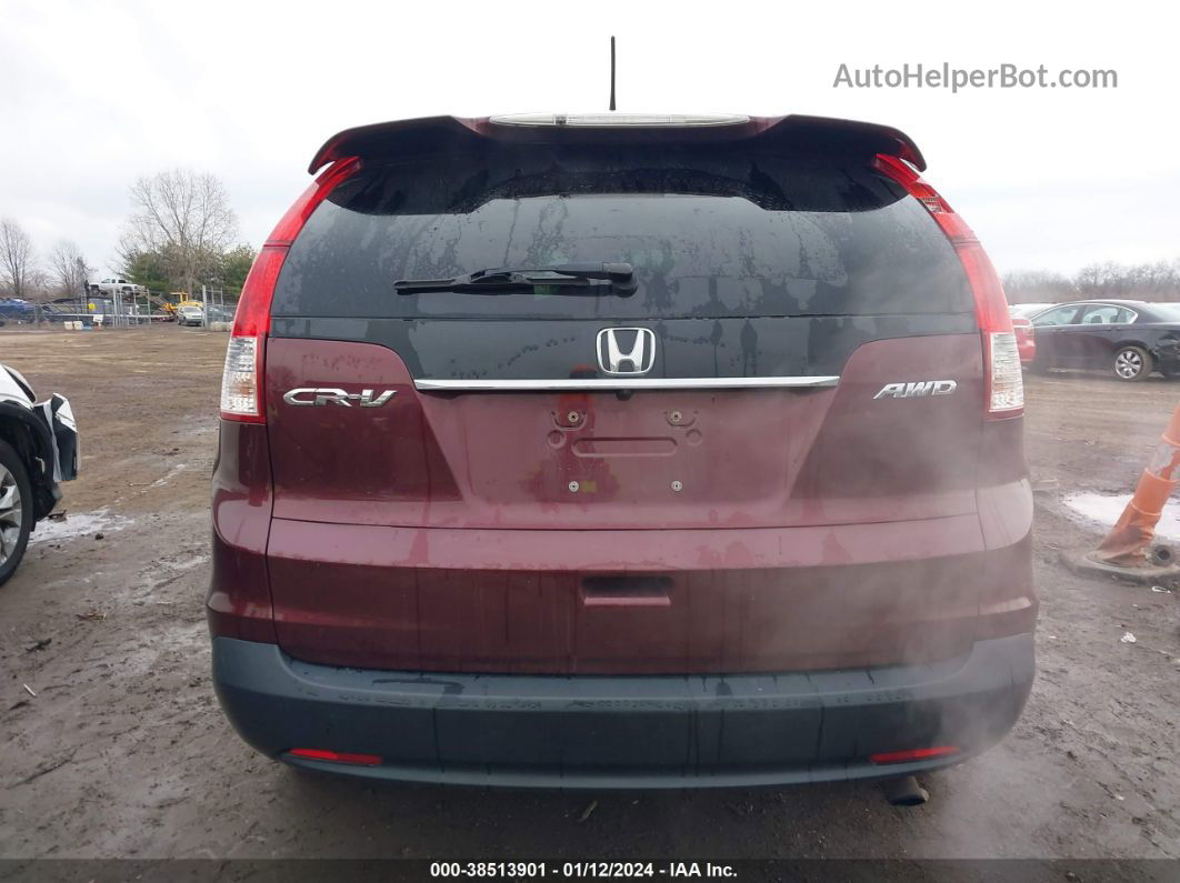 2012 Honda Cr-v Ex-l Темно-бордовый vin: 5J6RM4H77CL025026