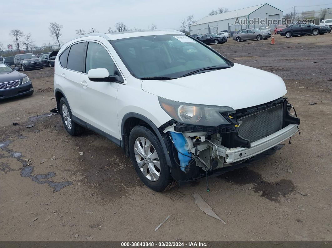 2012 Honda Cr-v Ex-l White vin: 5J6RM4H77CL043980