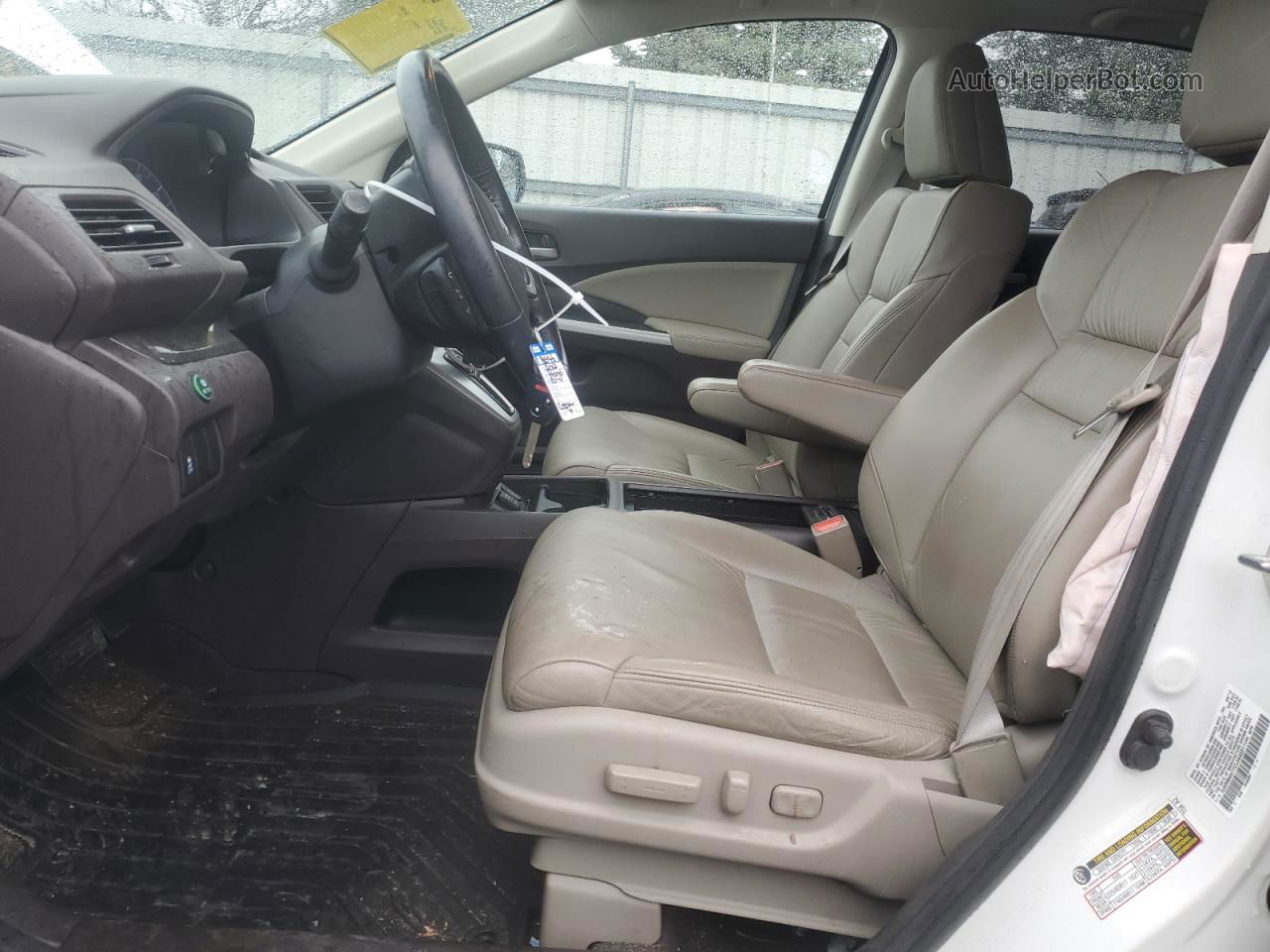 2012 Honda Cr-v Exl Белый vin: 5J6RM4H77CL044031