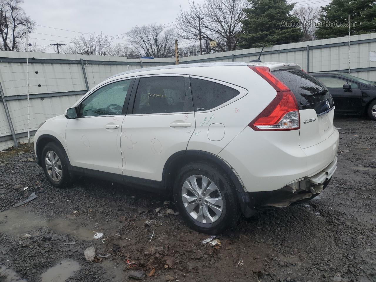 2012 Honda Cr-v Exl White vin: 5J6RM4H77CL044031