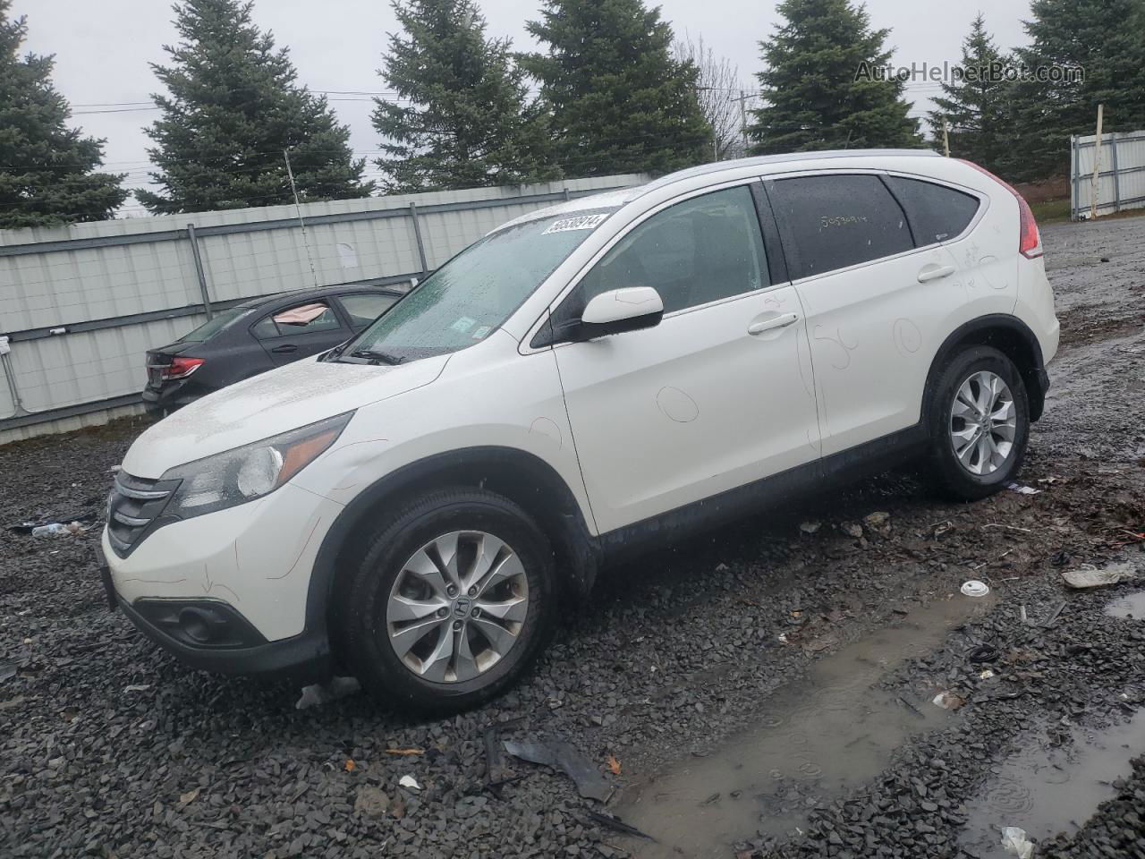 2012 Honda Cr-v Exl Белый vin: 5J6RM4H77CL044031