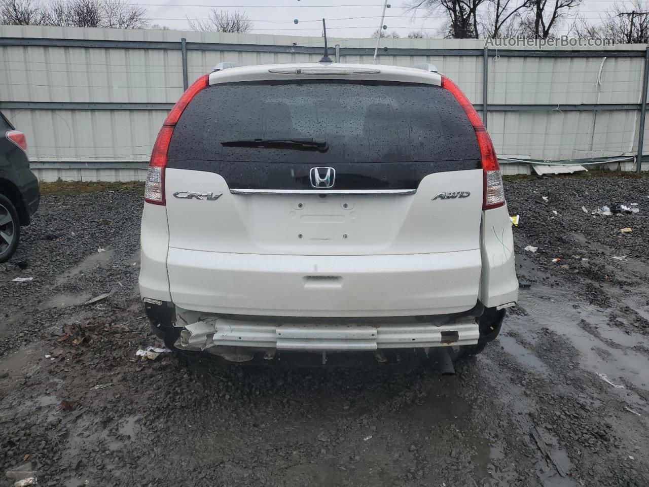 2012 Honda Cr-v Exl White vin: 5J6RM4H77CL044031