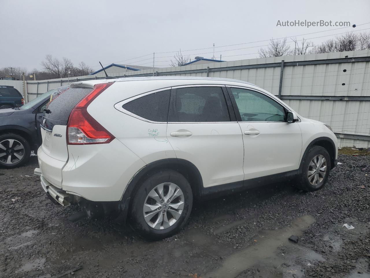 2012 Honda Cr-v Exl Белый vin: 5J6RM4H77CL044031