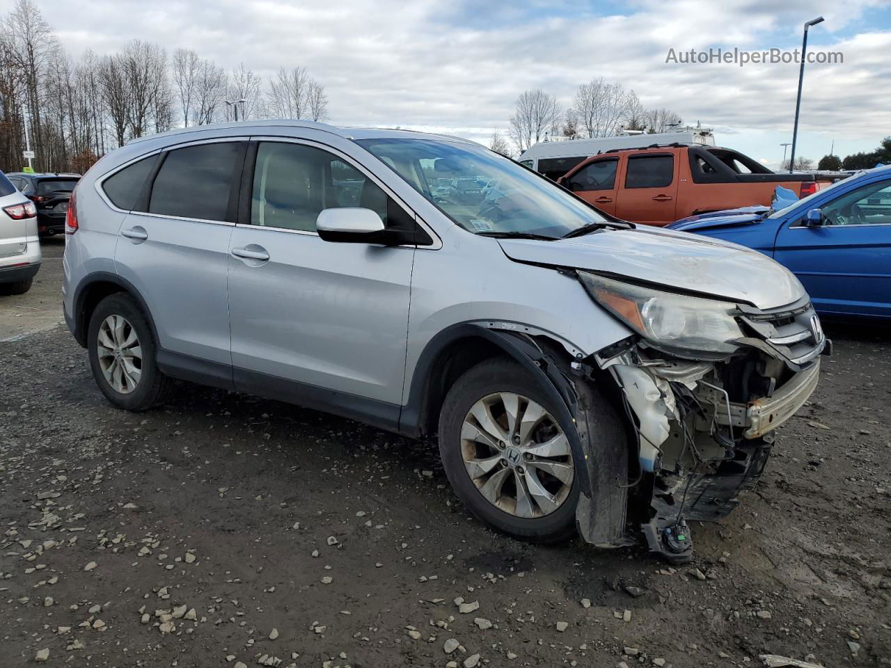 2013 Honda Cr-v Exl Серебряный vin: 5J6RM4H77DL002802