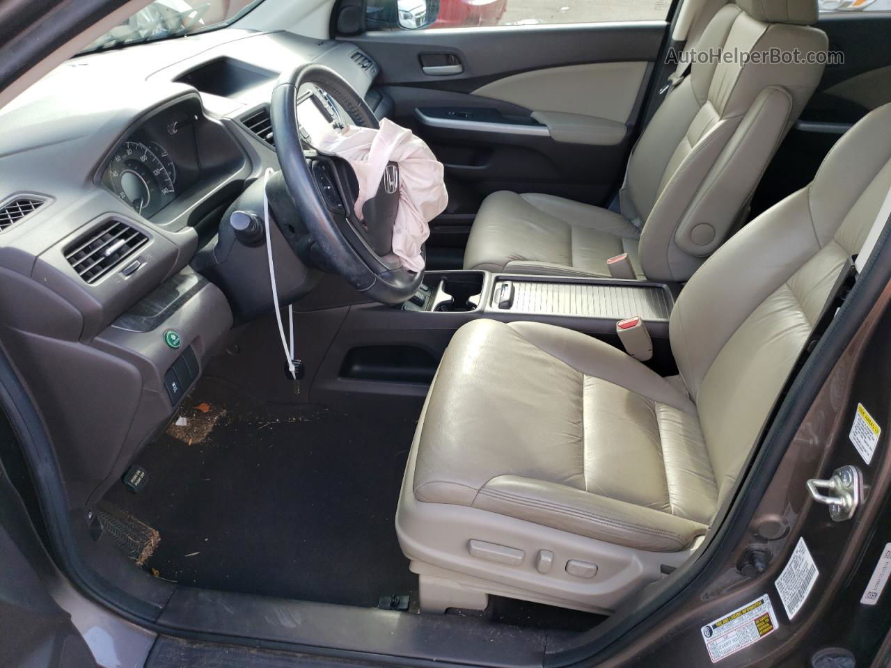 2013 Honda Cr-v Exl Серый vin: 5J6RM4H77DL028154