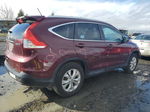 2013 Honda Cr-v Exl Maroon vin: 5J6RM4H77DL078911