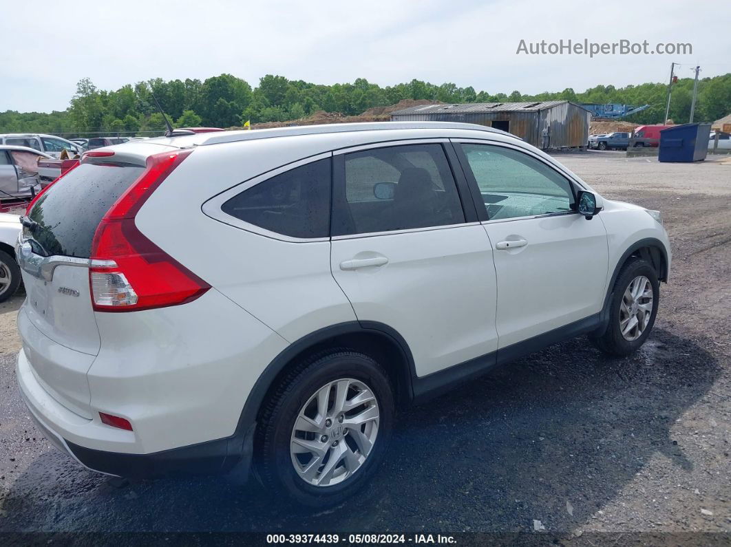 2015 Honda Cr-v Ex-l White vin: 5J6RM4H77FL004911