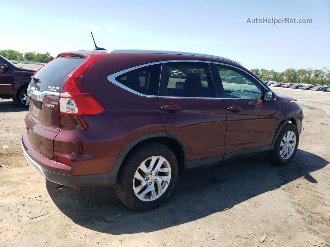 2016 Honda Cr-v Exl Burgundy vin: 5J6RM4H77GL002268