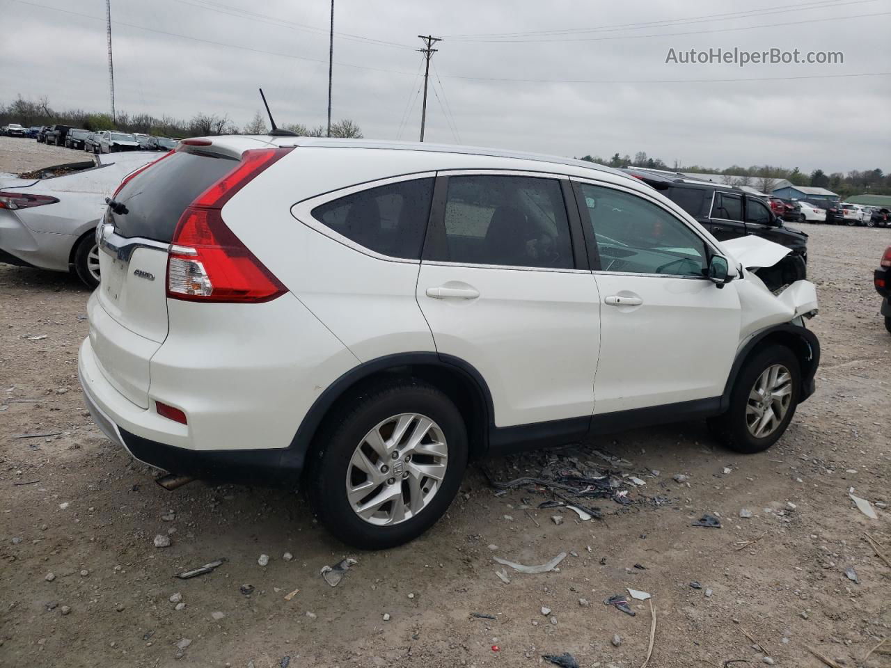 2016 Honda Cr-v Exl White vin: 5J6RM4H77GL125083